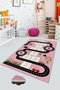 Conceptum Alfombra Multicolor con Impresión Digital 3D de 60 x 100 cm